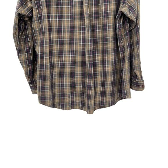 Barbour‎ Button Down Shirt Tailored Fit Check Plaid Long Sleeve Mens Size XL - Picture 7 of 10